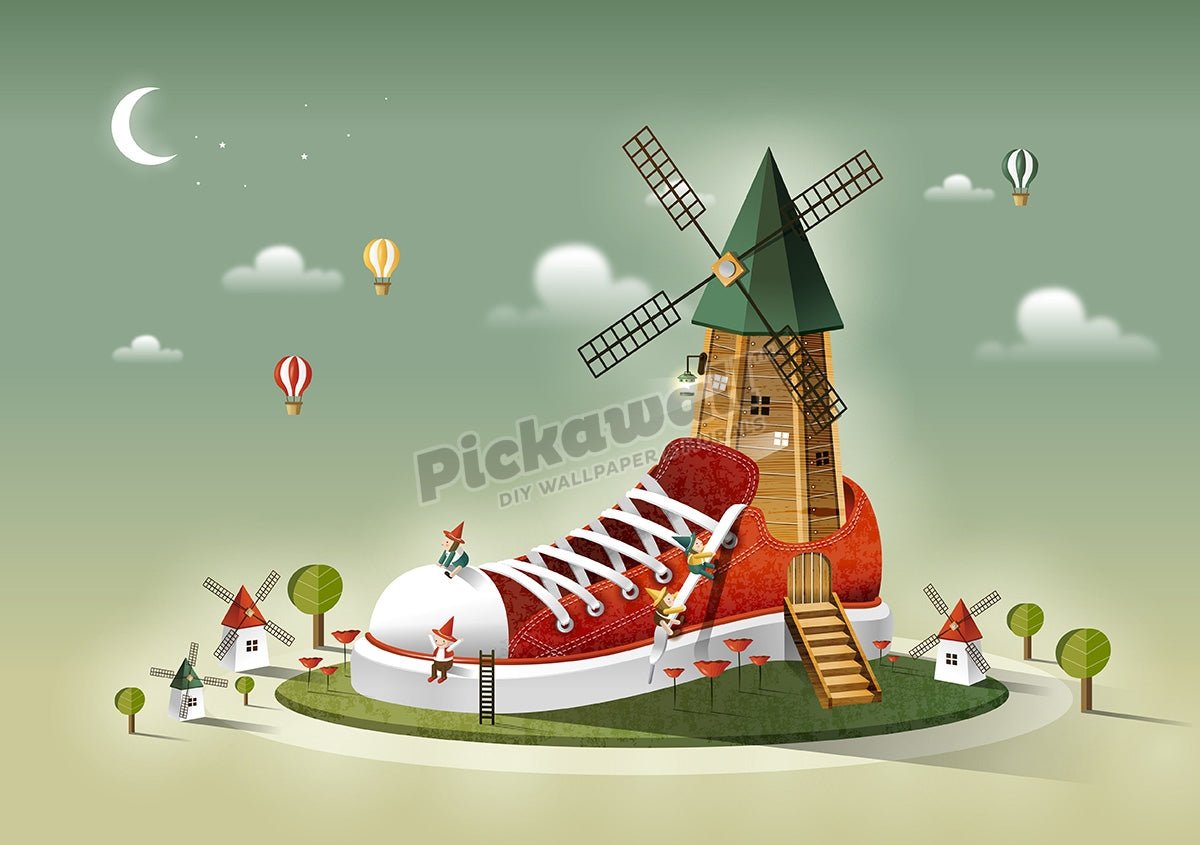 Windmill On Shoe - Pickawall