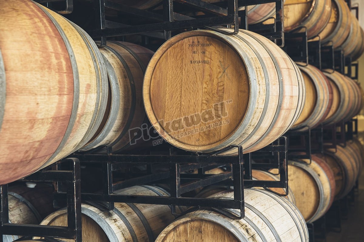 Wine barrels aging - Pickawall