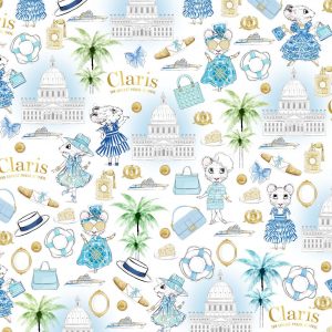 By Megan Hess Claris The Mouse Wallpaper Pickawall