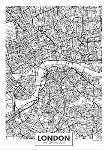 London Street Map - Pickawall