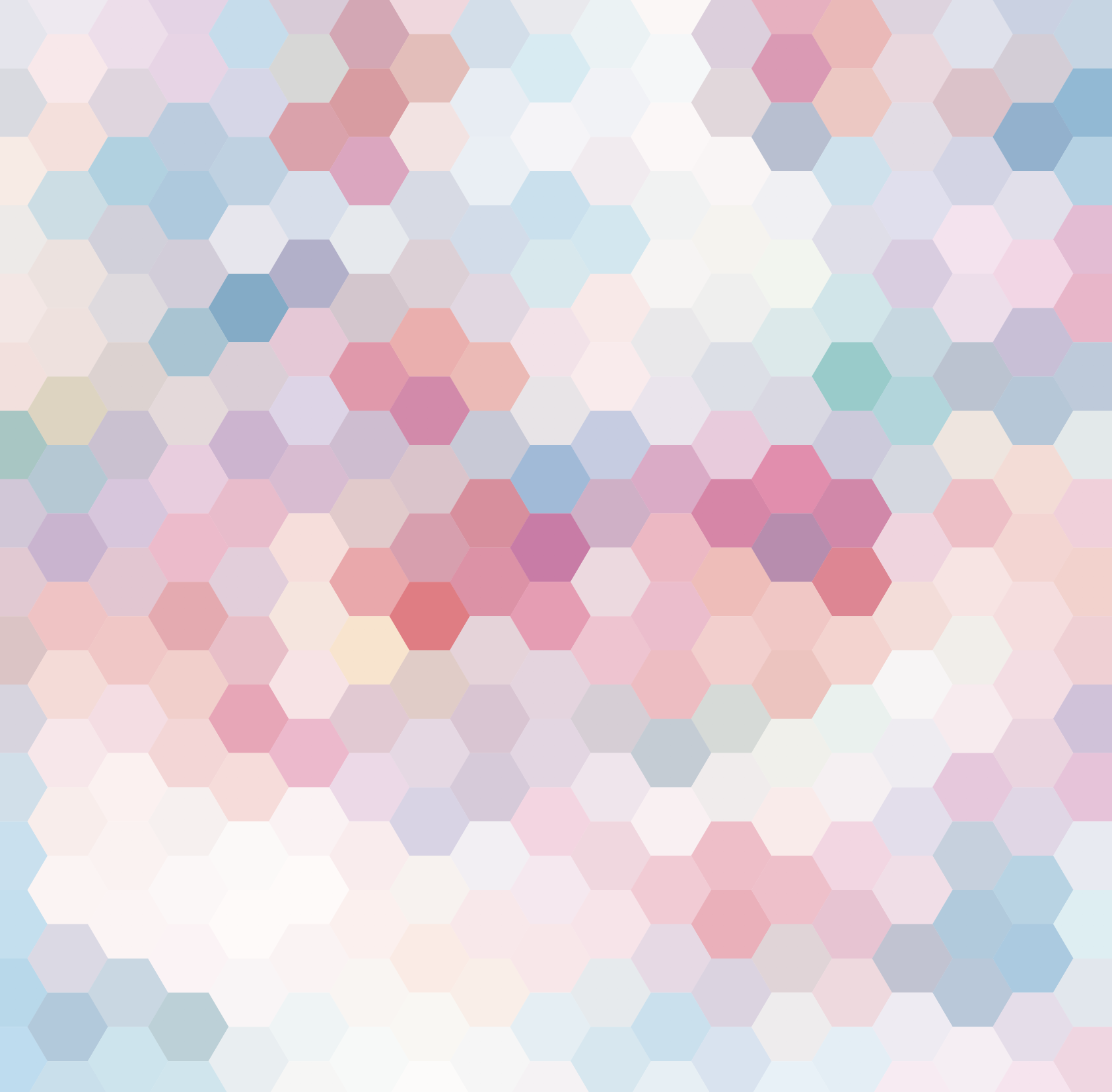 Pastel Hexagon - Pickawall